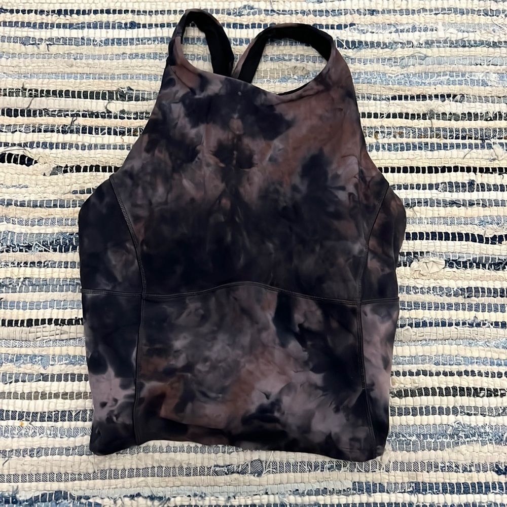 LULULEMON tie-dye key hole tank